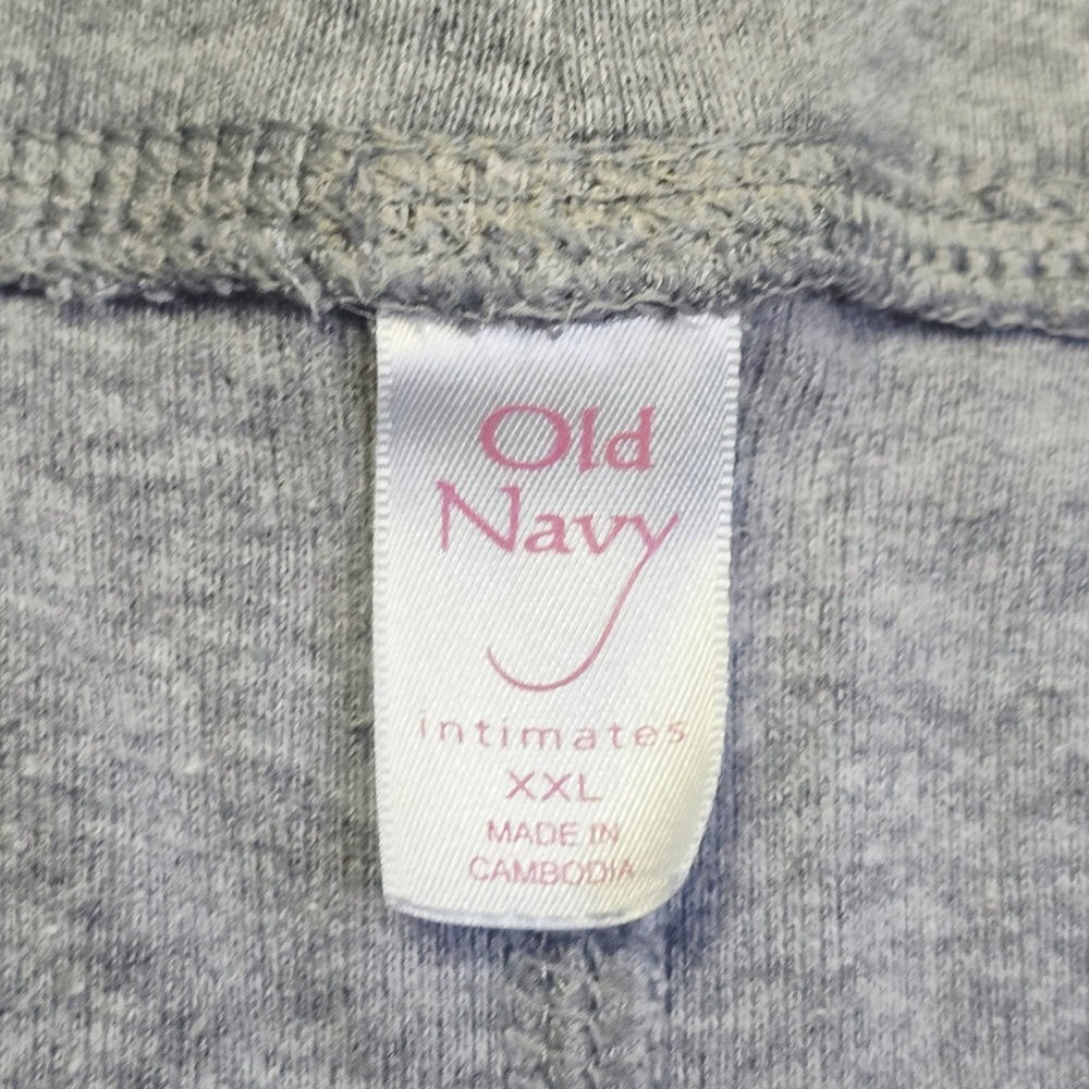 Old Navy Women's XXL Lounge Pants Gray Drawstring Wide Leg Jersey Knit Q39 - Picture 7 of 12